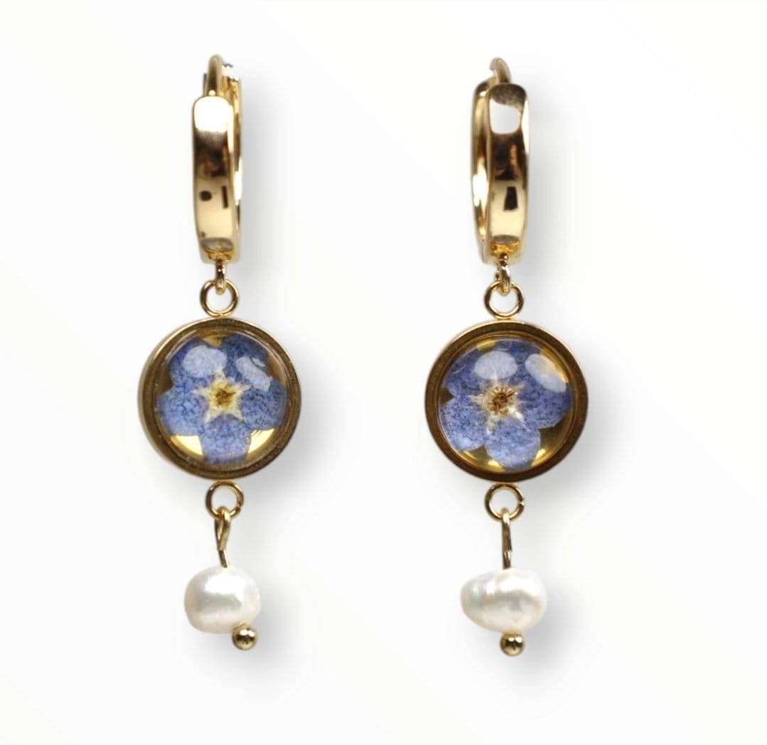 ZESTAW Z NIEZAPOMINAJKĄ I PERŁĄ