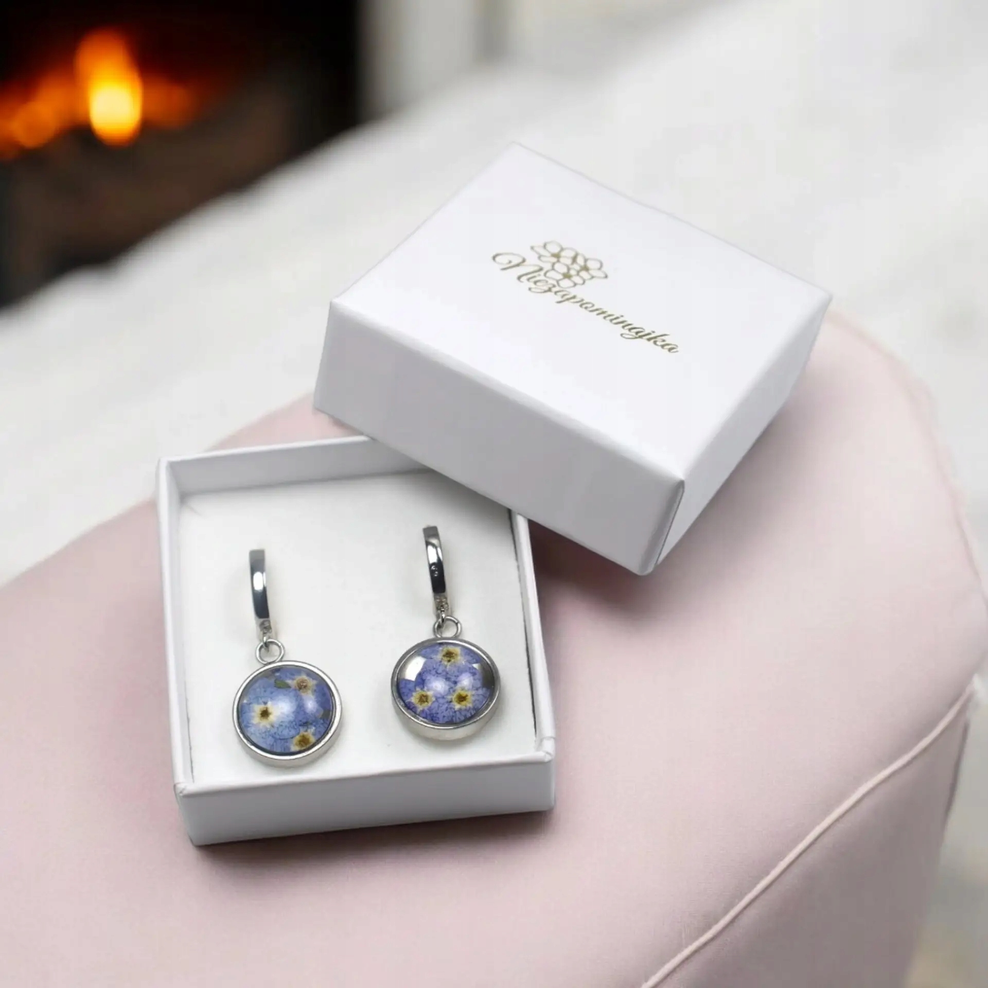 Kolczyki Niezapominajka