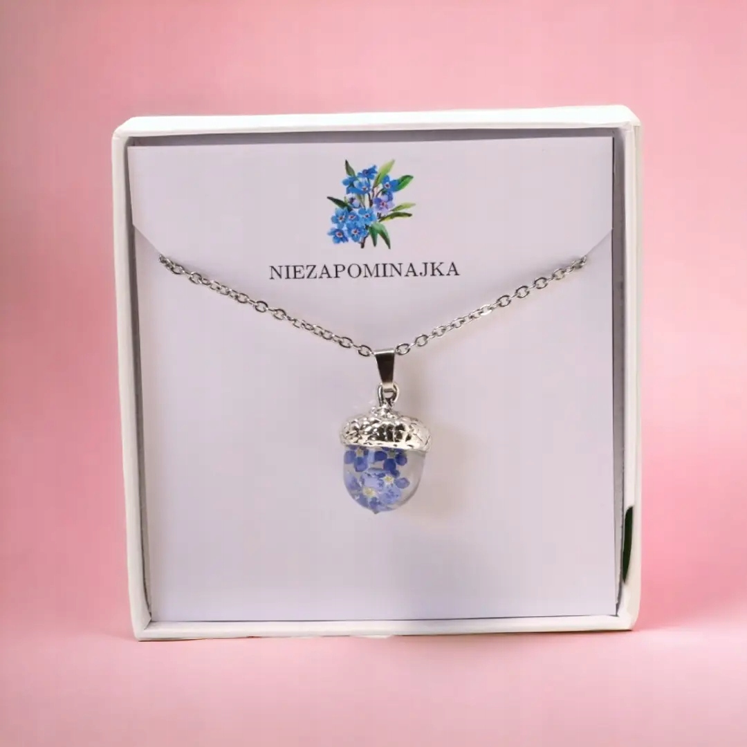 NASZYJNIK ŻOŁĄDŹ NIEZAPOMINAJKA