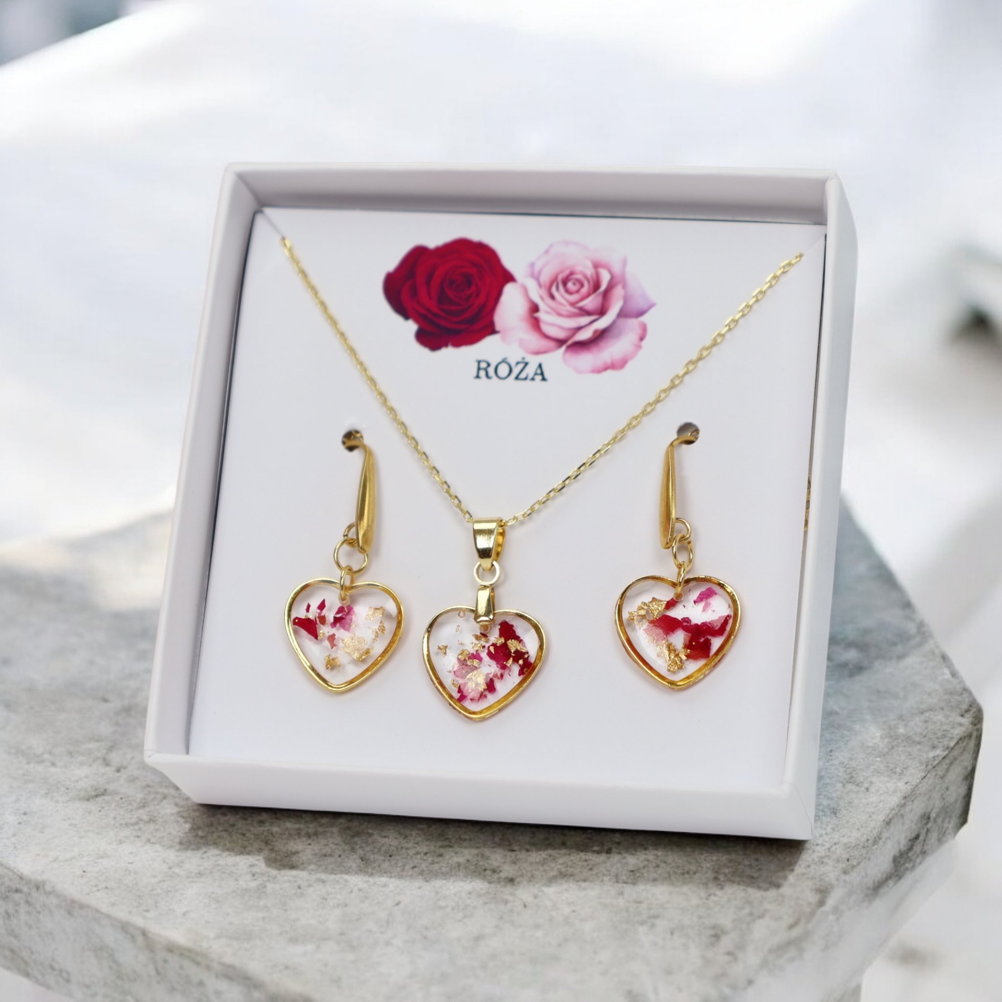 ZESTAW RÓŻA ZŁOTY