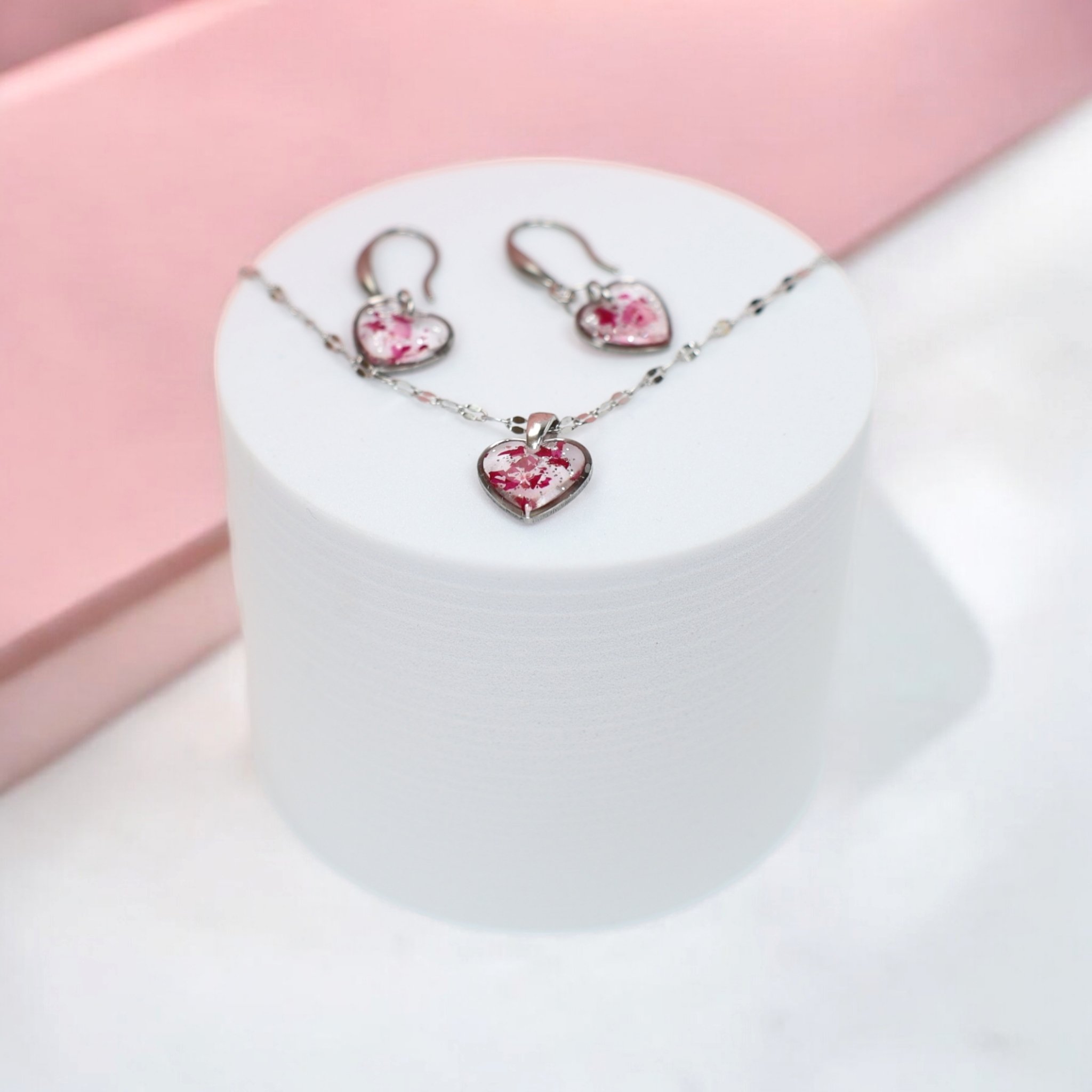 ZESTAW RÓŻA SREBRNY