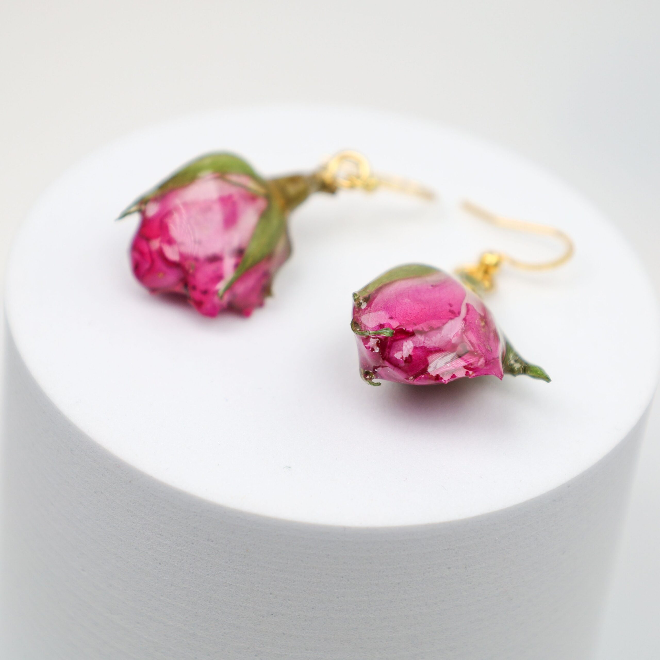 KOLCZYKI PĄKI RÓŻY