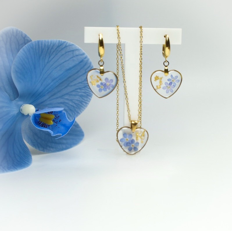 ZESTAW SERCE  NIEZAPOMINAJKI