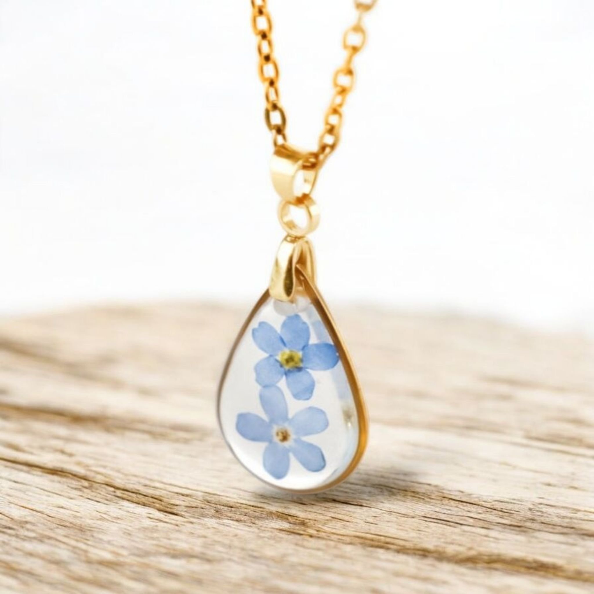 NASZYJNIK NIEZAPOMINAJKA ŁEZKA