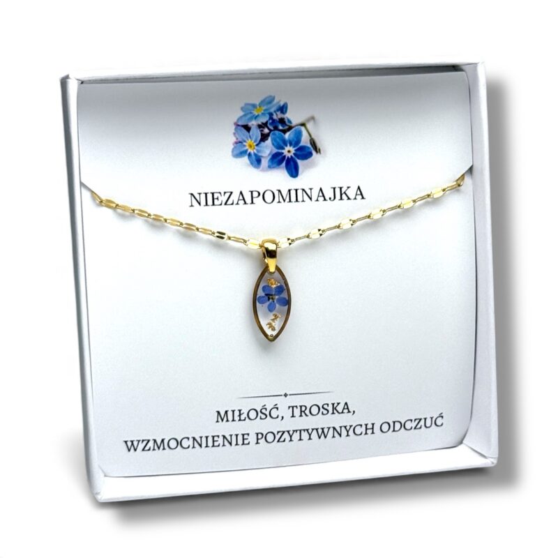 NASZYJNIK DELIKATNY MIGDAŁ ZŁOTY