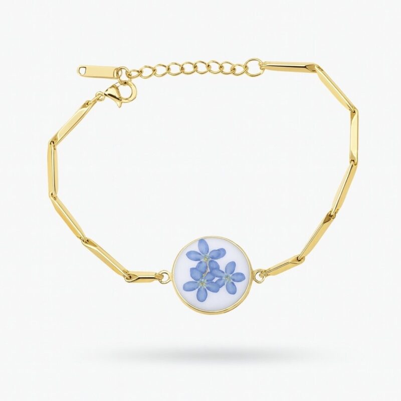 BRANSOLETKA Z NIEZAPOMINAJKĄ