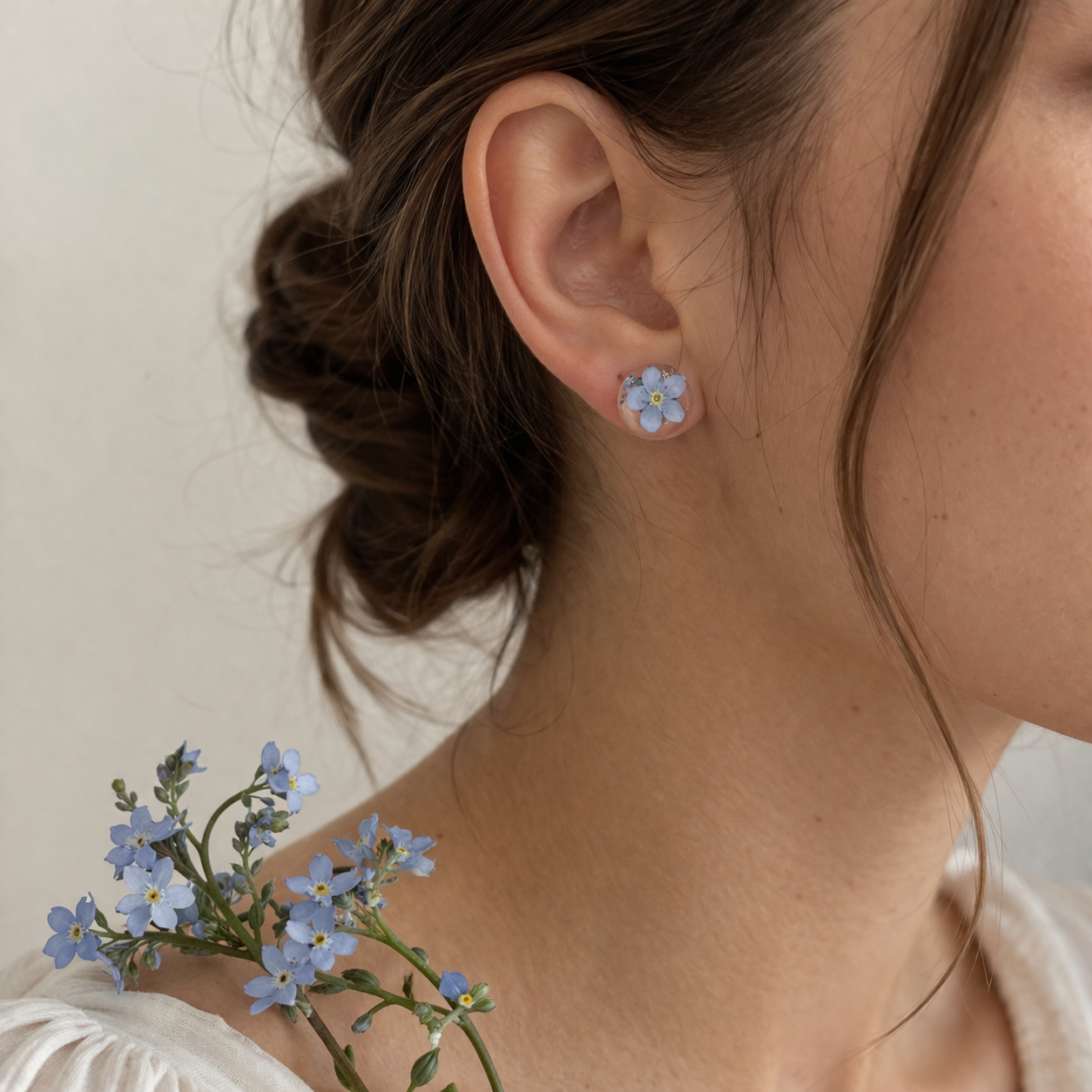 KOLCZYKI SZTYFTY NIEZAPOMINAJKI