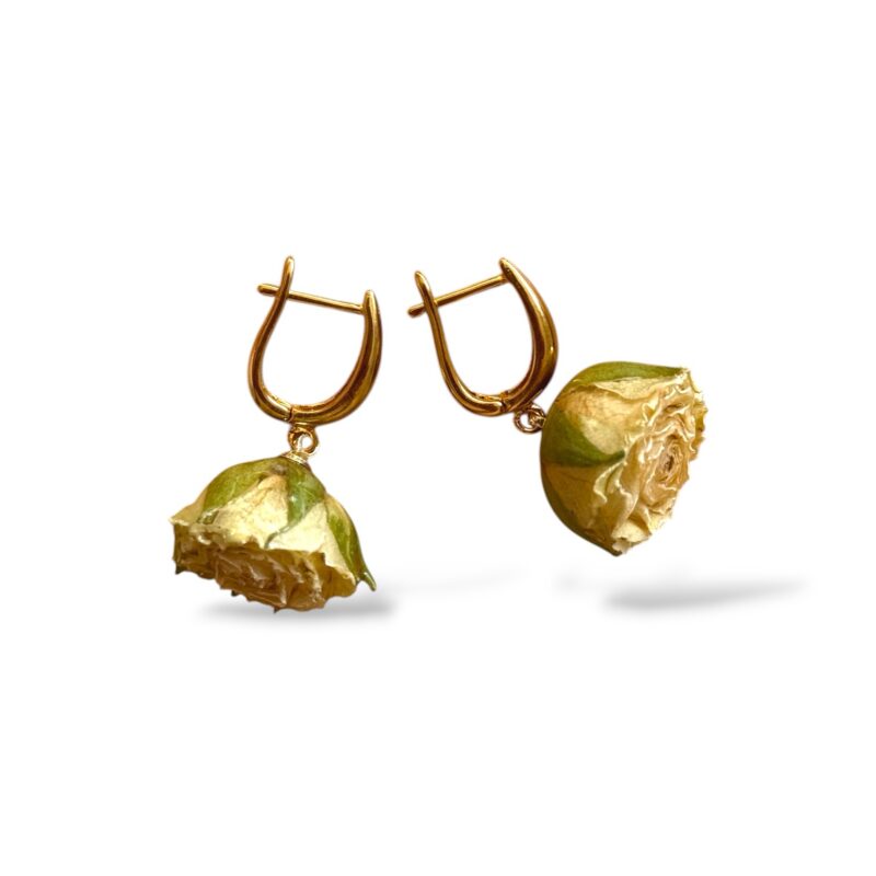 KOLCZYKI BIAŁE RÓŻE