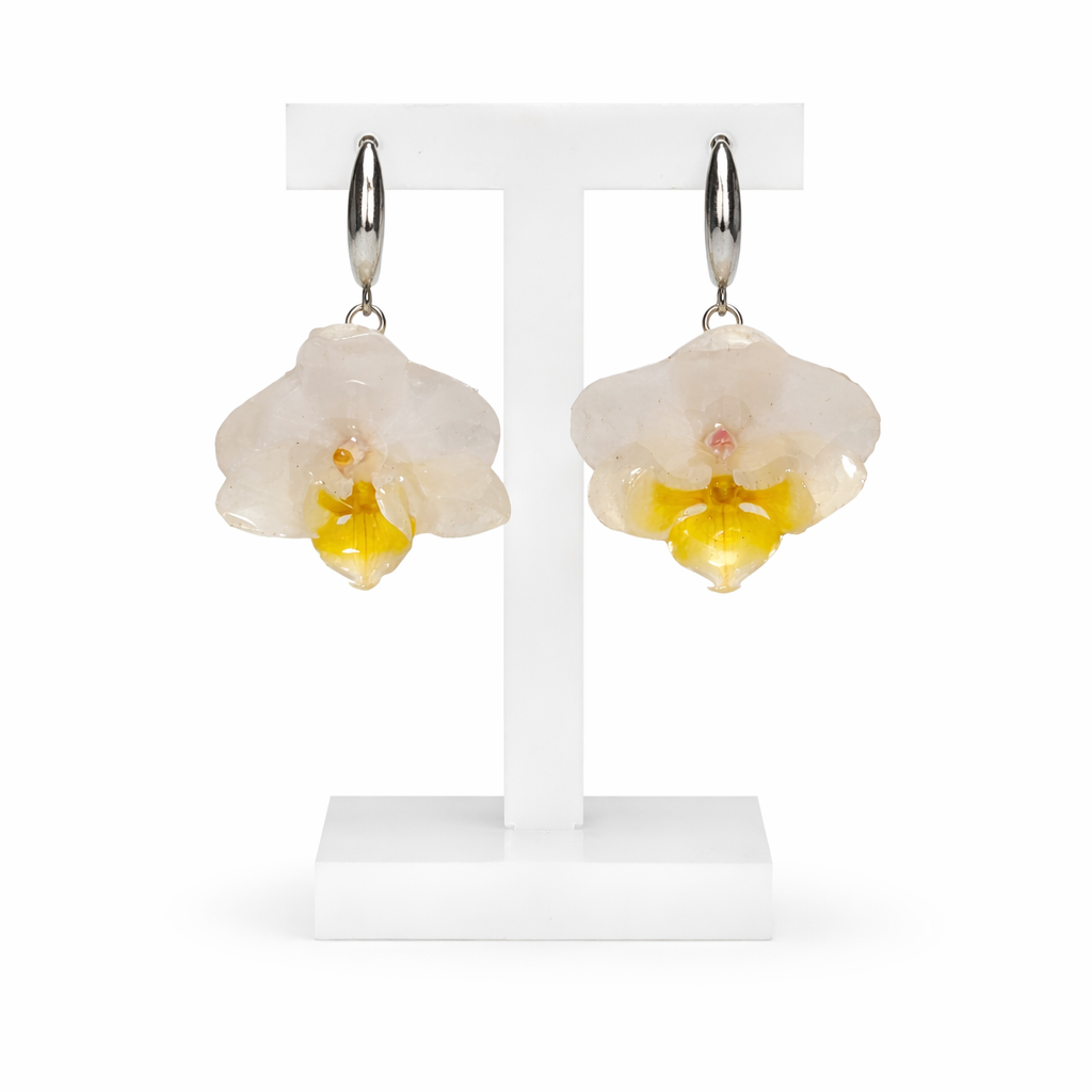 KOLCZYKI STORCZYKI BIAŁE