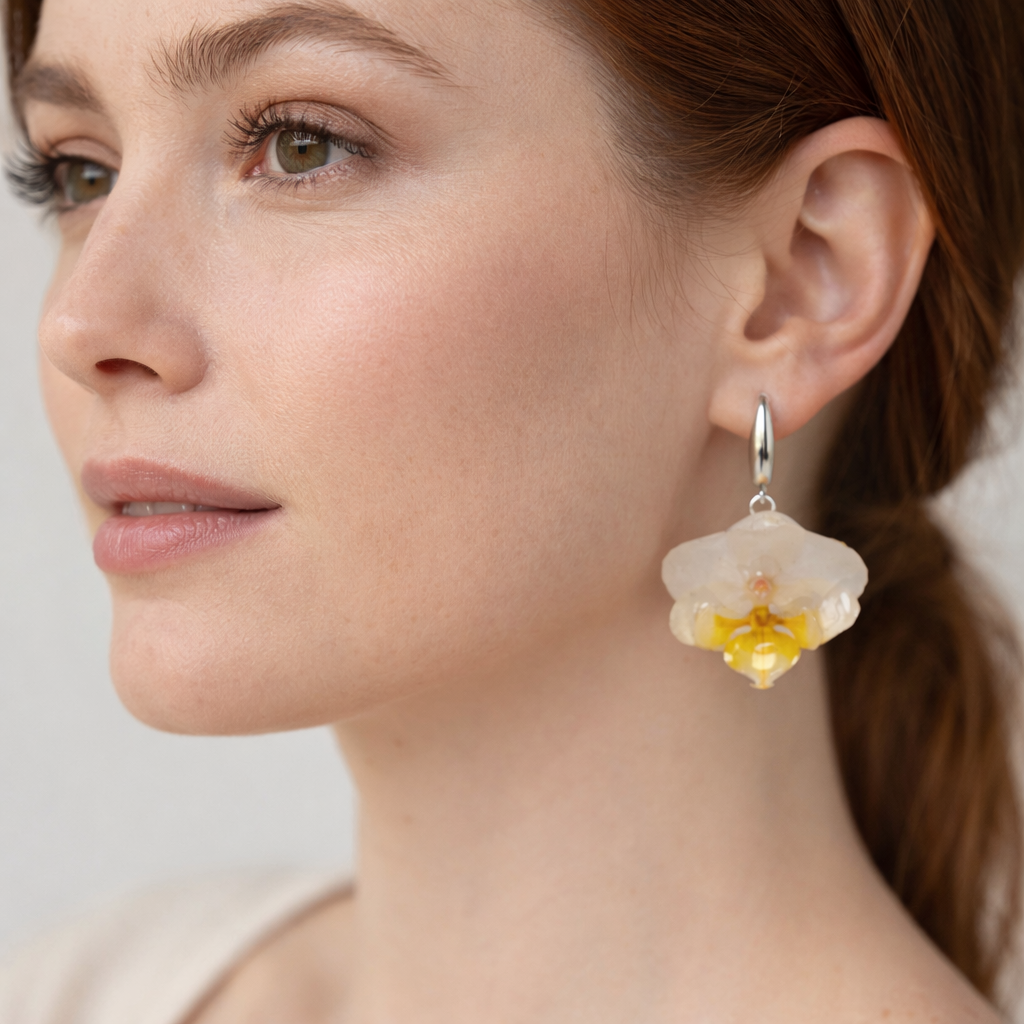 KOLCZYKI STORCZYKI BIAŁE