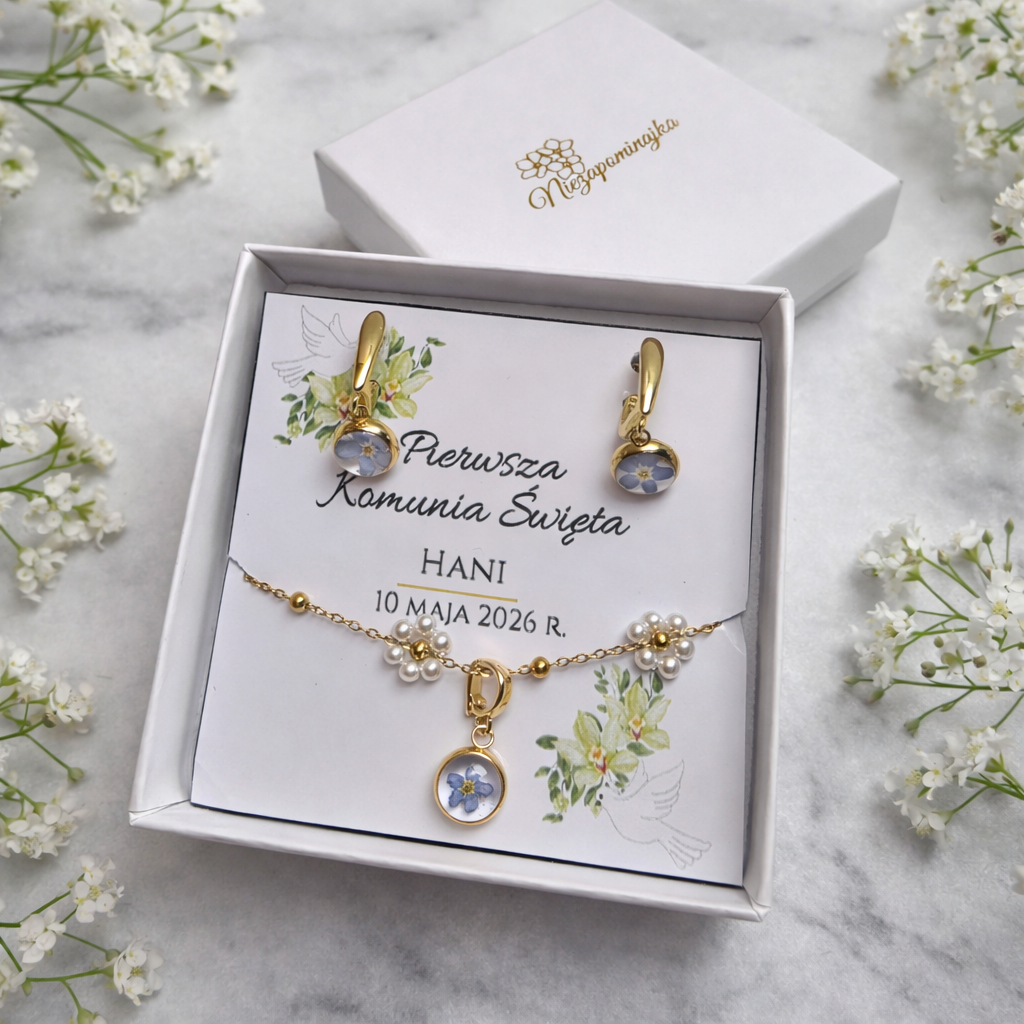 ZESTAW KOMUNIJNY KWIATOWE LOVE