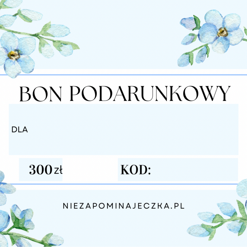 BON PODARUNKOWY 300zł FIZYCZNY