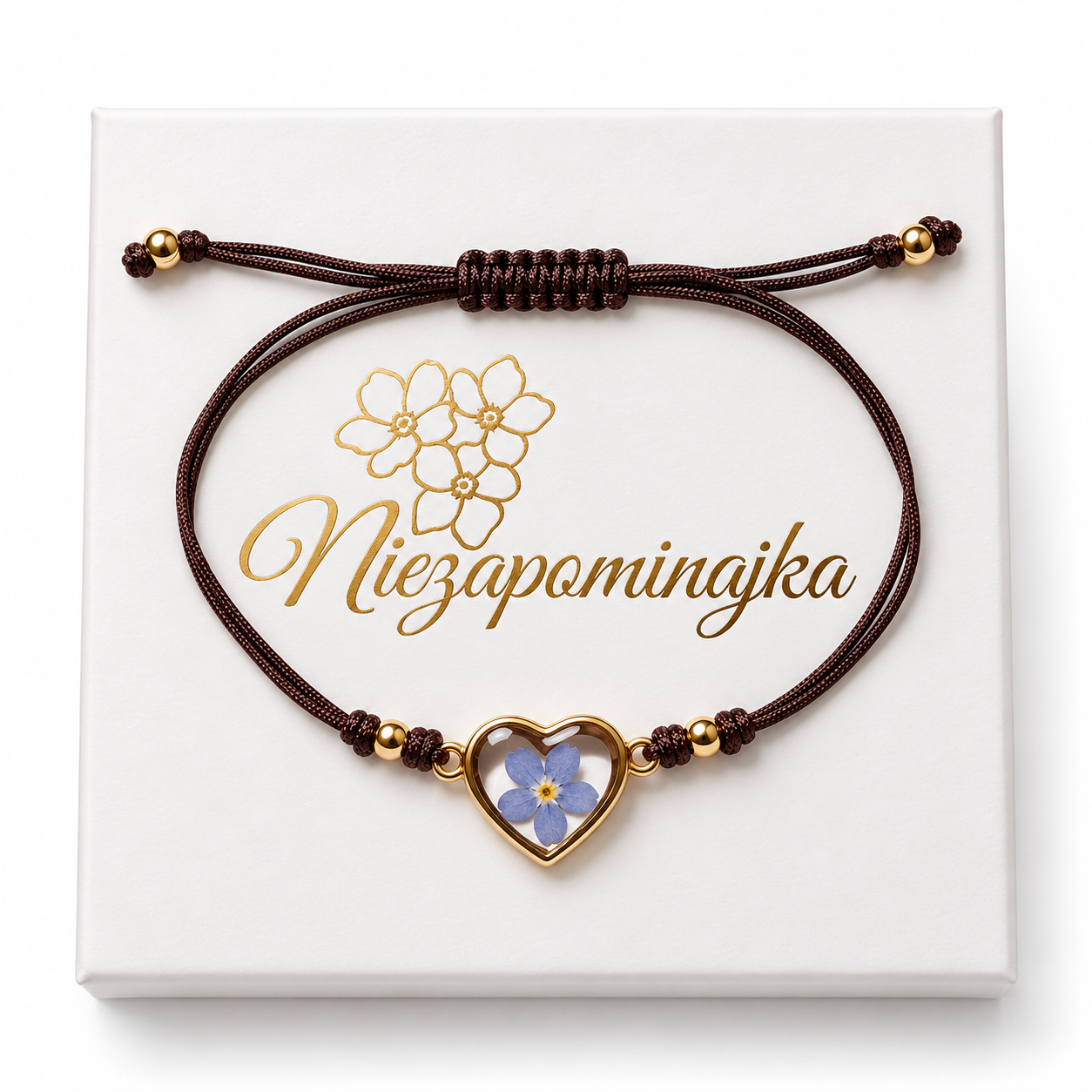 BRANSOLETKA CZEKOLADOWE LOVE