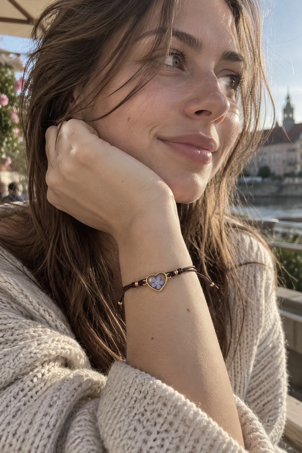 BRANSOLETKA CZEKOLADOWE LOVE
